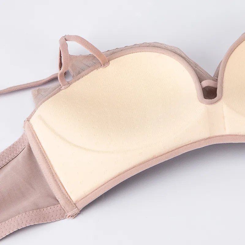 Solid Color Adjustable Sexy Comfort Bralette display picture 11