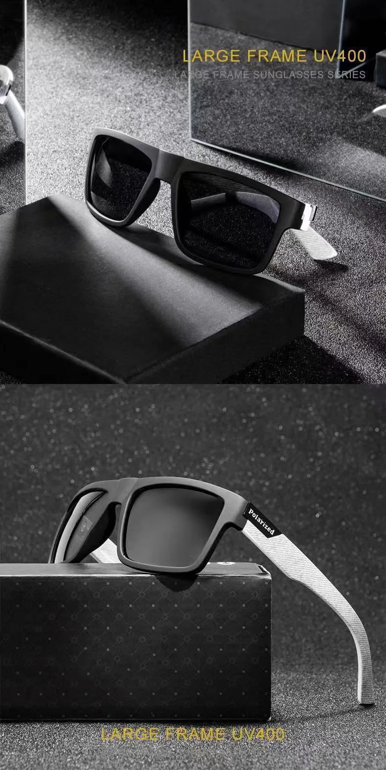 New Sports Polarizer D918 Sunglasses  Fashion Men's Riding Sunglasses Vintage Sunglasses display picture 2