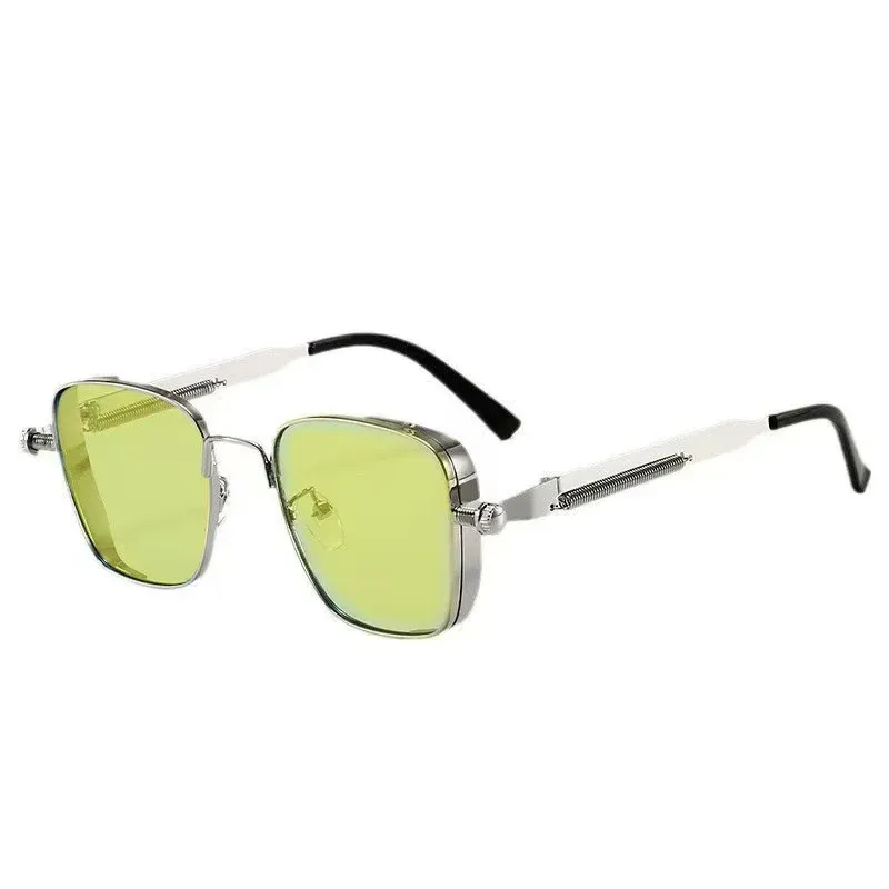 New  Retro Box Punk Steampunk Metal Foreign Trade Personalized Universal Fashion Sunglasses Batch display picture 14