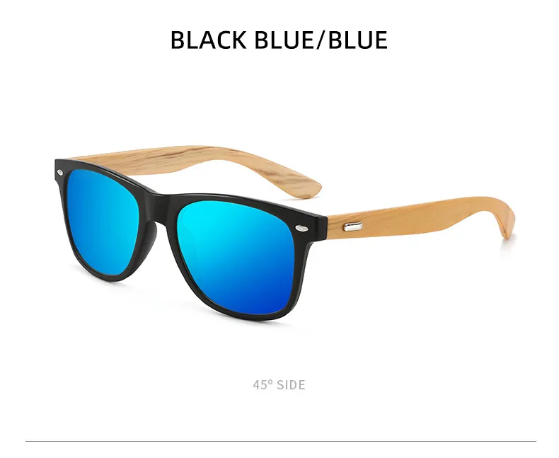 New   Explosions Fashion Outdoor Sunglasses Rice Nail Anti-Moso Bamboo Leg Sunglasses Retro Glasses For Men And Women display picture 11