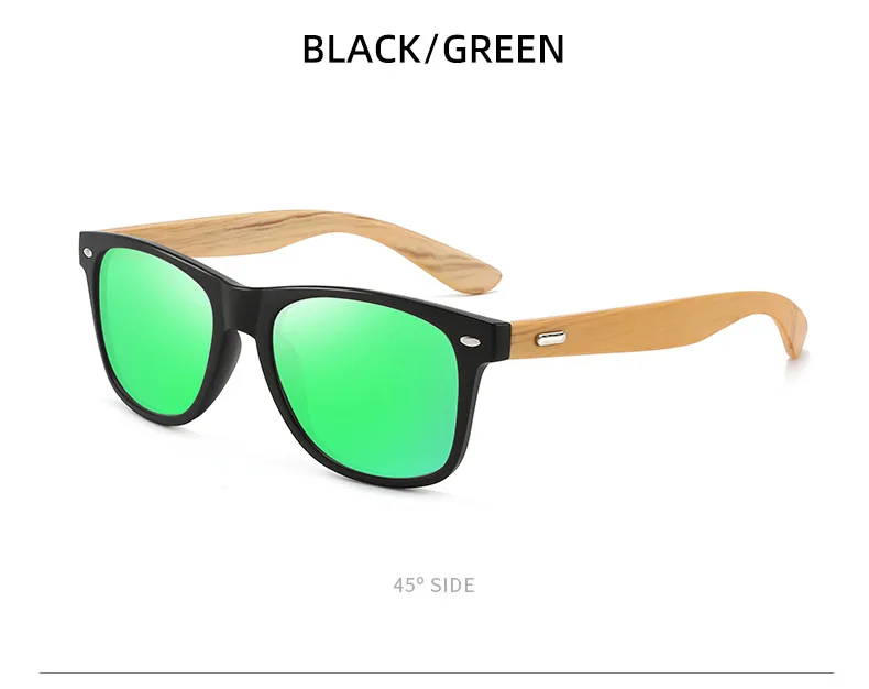 New   Explosions Fashion Outdoor Sunglasses Rice Nail Anti-Moso Bamboo Leg Sunglasses Retro Glasses For Men And Women display picture 12