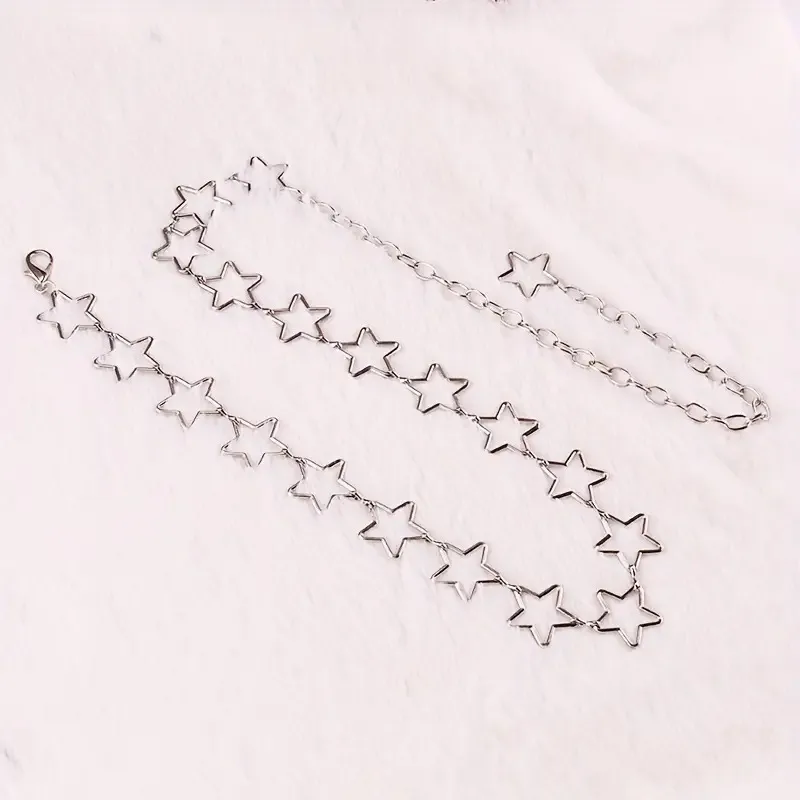 Ornament Simple Fashion Hollowed-out Five-Pointed Star Hot Girl Waist Chain Personality All-Match XINGX Body Chains Accessories display picture 5