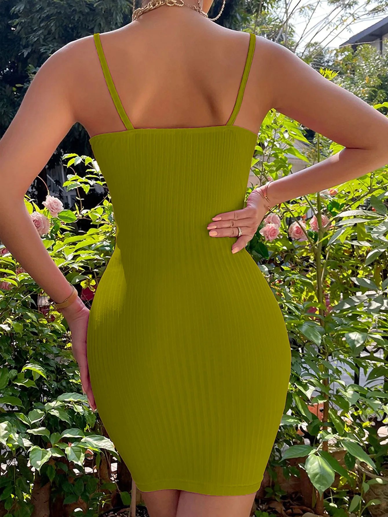 Powder  Style   Sexy Neck Slim Fit Shoulder Bag Hip Party Sling Dress display picture 9