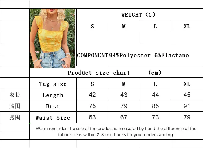 International Station Tk Hot Selling  Women's Clothing  Sweet Style Printed Vest Summer Fashion Short Sleeveless Top display picture 2