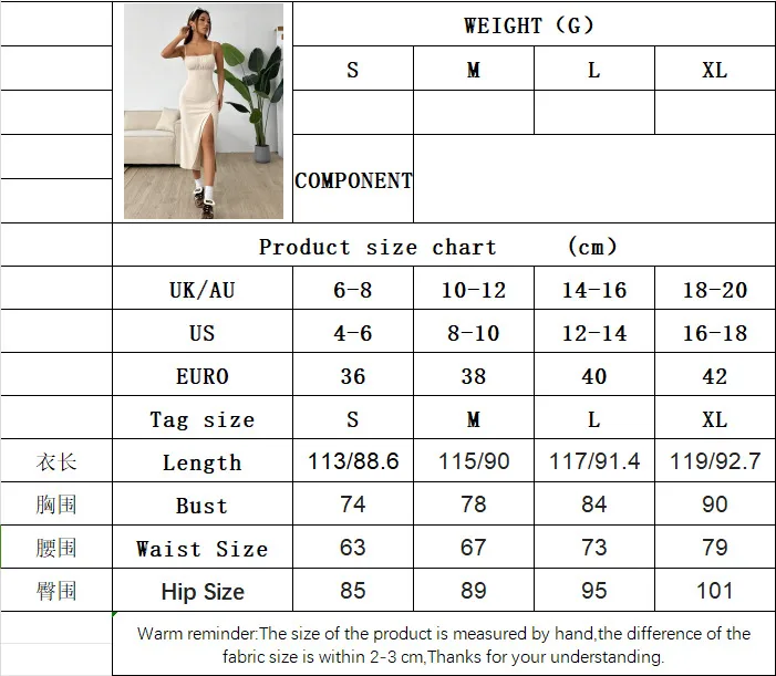 Spring And Summer New International Station TK Women's Clothing Simple Style Dress High Waist Split Slim-fit Sling Midi Dress display picture 2