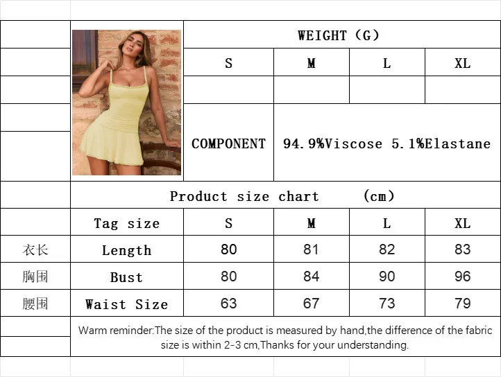 Independent Site Hot-Selling Women's  Simple Sexy Suspender Dress High-Waisted Sports Elegant Short Skirt display picture 2