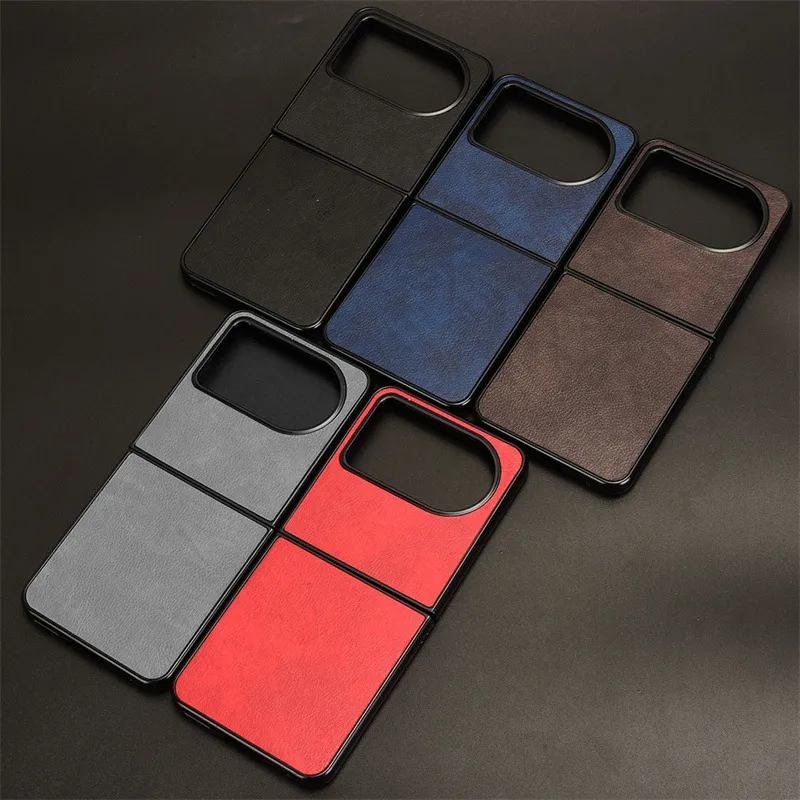 For Lingdu Blackview Hero 10 Foldable Phone Case Protective Case Litchi Pattern Leather Hard Shell Case display picture 1