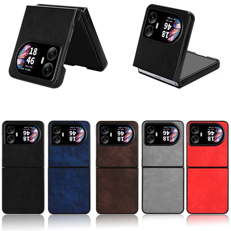 For Lingdu Blackview Hero 10 Foldable Phone Case Protective Case Litchi Pattern Leather Hard Shell Case display picture 2