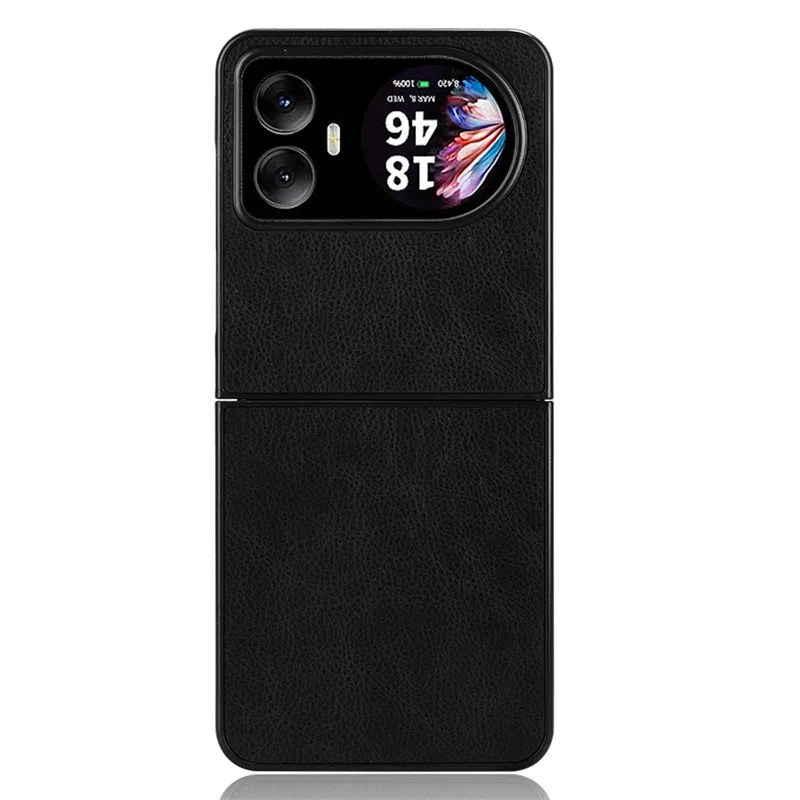 For Lingdu Blackview Hero 10 Foldable Phone Case Protective Case Litchi Pattern Leather Hard Shell Case display picture 4