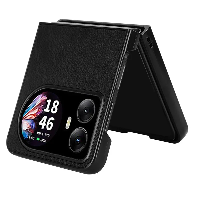 For Lingdu Blackview Hero 10 Foldable Phone Case Protective Case Litchi Pattern Leather Hard Shell Case display picture 6
