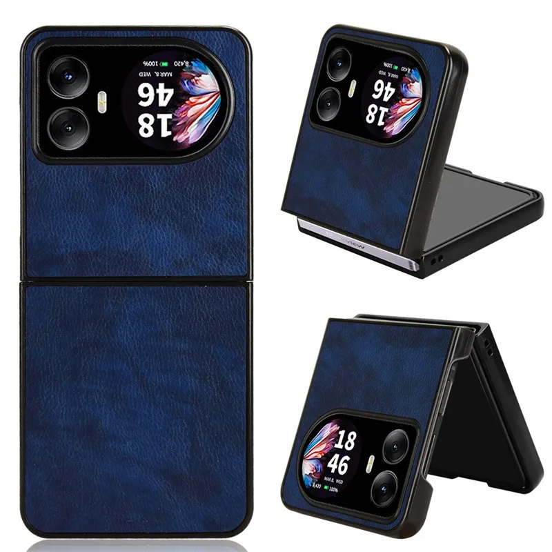 For Lingdu Blackview Hero 10 Foldable Phone Case Protective Case Litchi Pattern Leather Hard Shell Case display picture 11