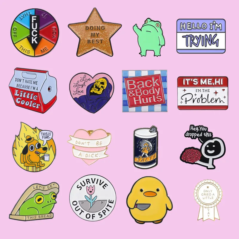 Creative Customer Exclusive Link 16 Suit Clothing Accessories Series Brooch Collar Pin Metal Badge display picture 3