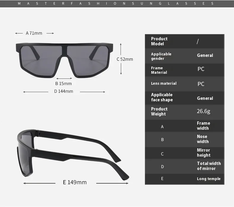 Large Frame Sports Cycling Glasses Windproof Women's And Men's  Mountaineering  Sunglasses  Cycling Colorful Sunglasses display picture 1