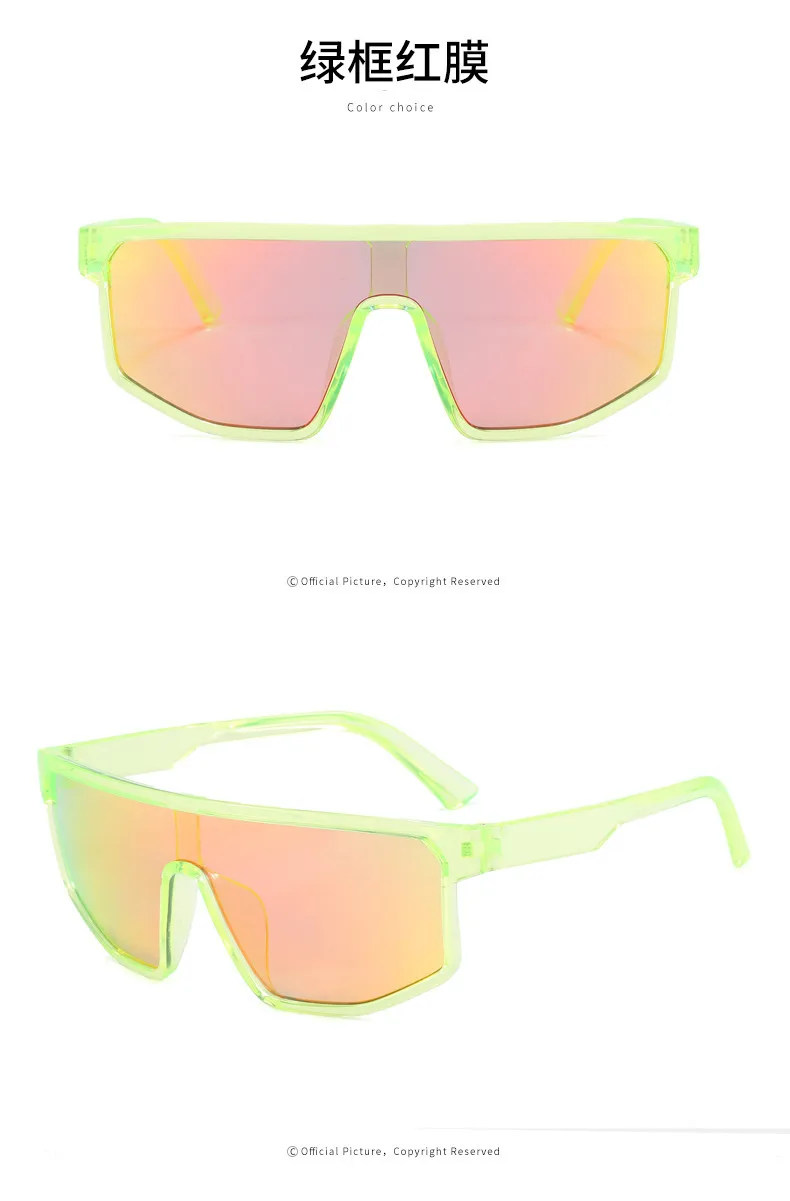 Large Frame Sports Cycling Glasses Windproof Women's And Men's  Mountaineering  Sunglasses  Cycling Colorful Sunglasses display picture 6