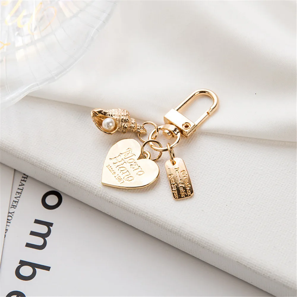 Metal Keychain Wholesale Cute Shell Key Pendant Wholesale Ins Bag Pendant Creative Small Gifts display picture 5