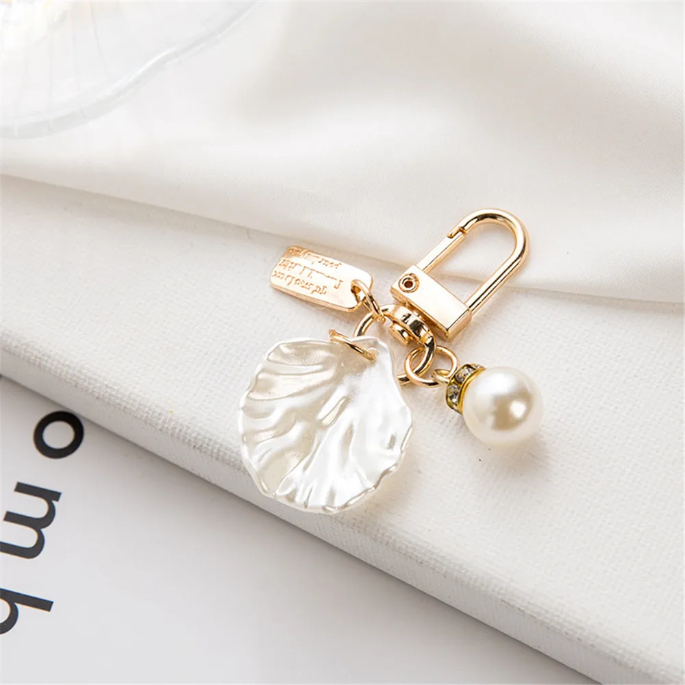 Metal Keychain Wholesale Cute Shell Key Pendant Wholesale Ins Bag Pendant Creative Small Gifts display picture 4
