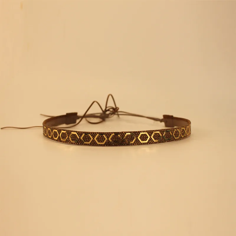 Cowboy Hat Hat With Decorative Ethnic Style Hat Straw Hat Hot Hat Belt display picture 9