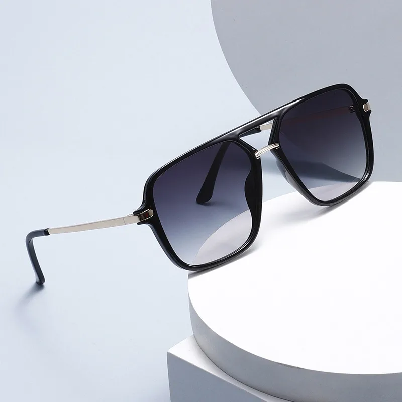 3583 Double Beam Plastic Metal Classic Sunglasses Sunglasses  E-commerce Foreign Trade  UV400 Fashion display picture 13