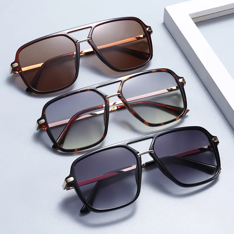 3583 Double Beam Plastic Metal Classic Sunglasses Sunglasses  E-commerce Foreign Trade  UV400 Fashion display picture 14