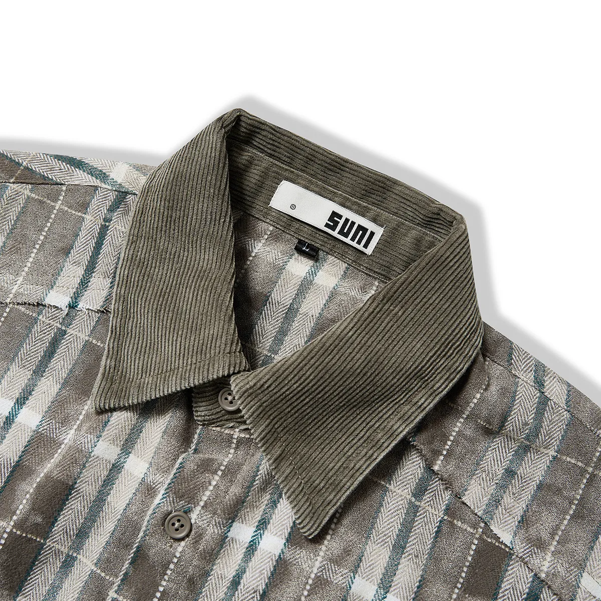 Jiayi Library Men's  Spring American Retro Cleanfit Tie-Dye Old Plaid Shirt Advanced Shirt display picture 7