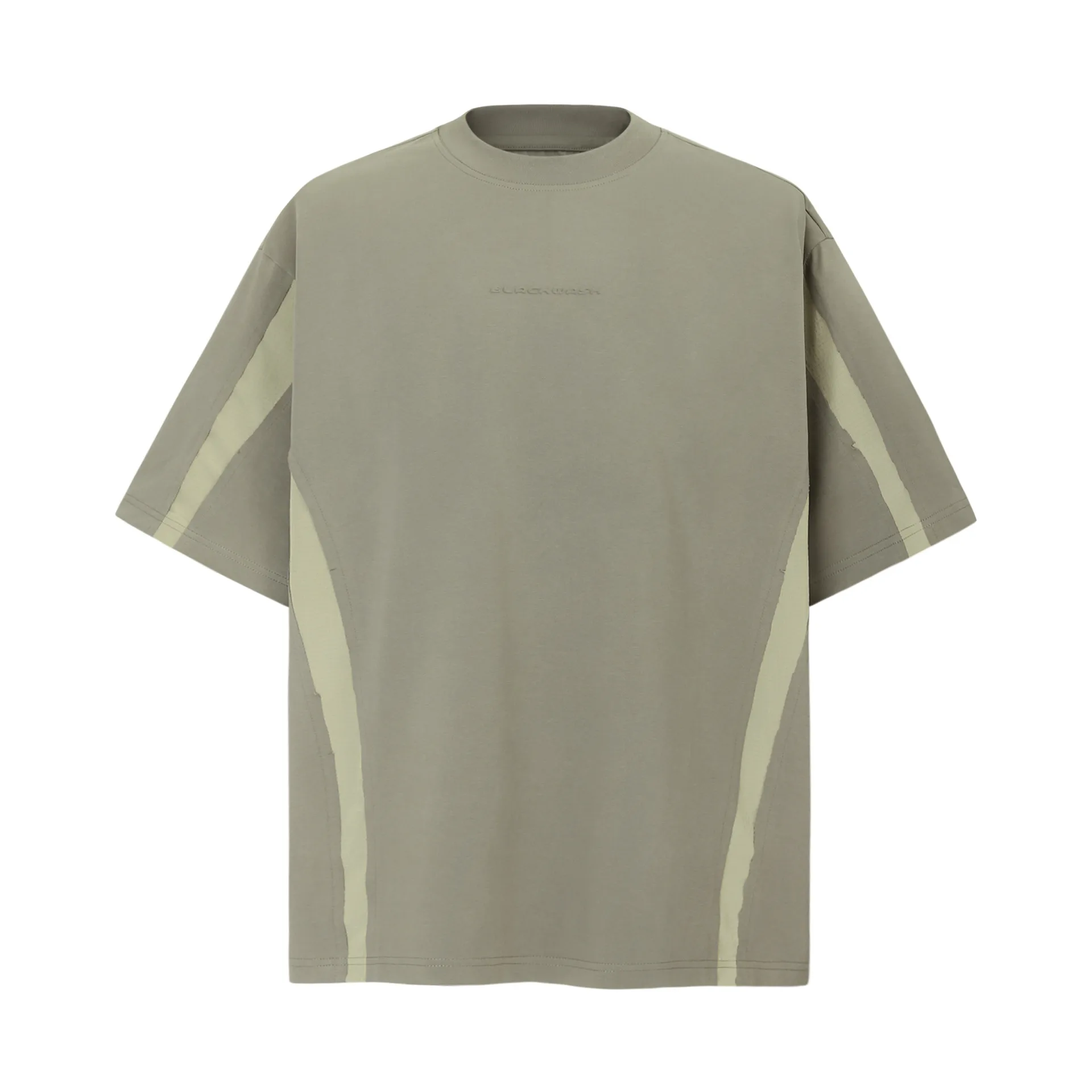 Jiayiku Men's  Summer American Retro Trendy Brand Washed Tee T-shirt Motorcycle Stitching Short-sleeved T-shirt For Men display picture 3