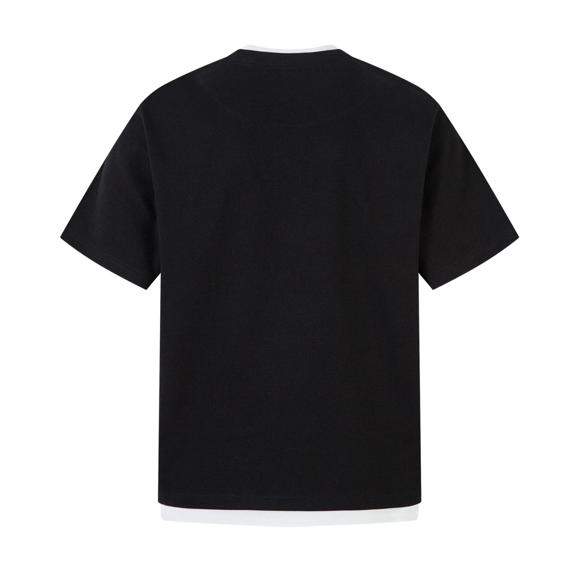 Jiayiku Men's  Summer New Niche Personalized Half Open Collar Simple All-match T-shirt Men's Short-sleeved Base Shirt display picture 6