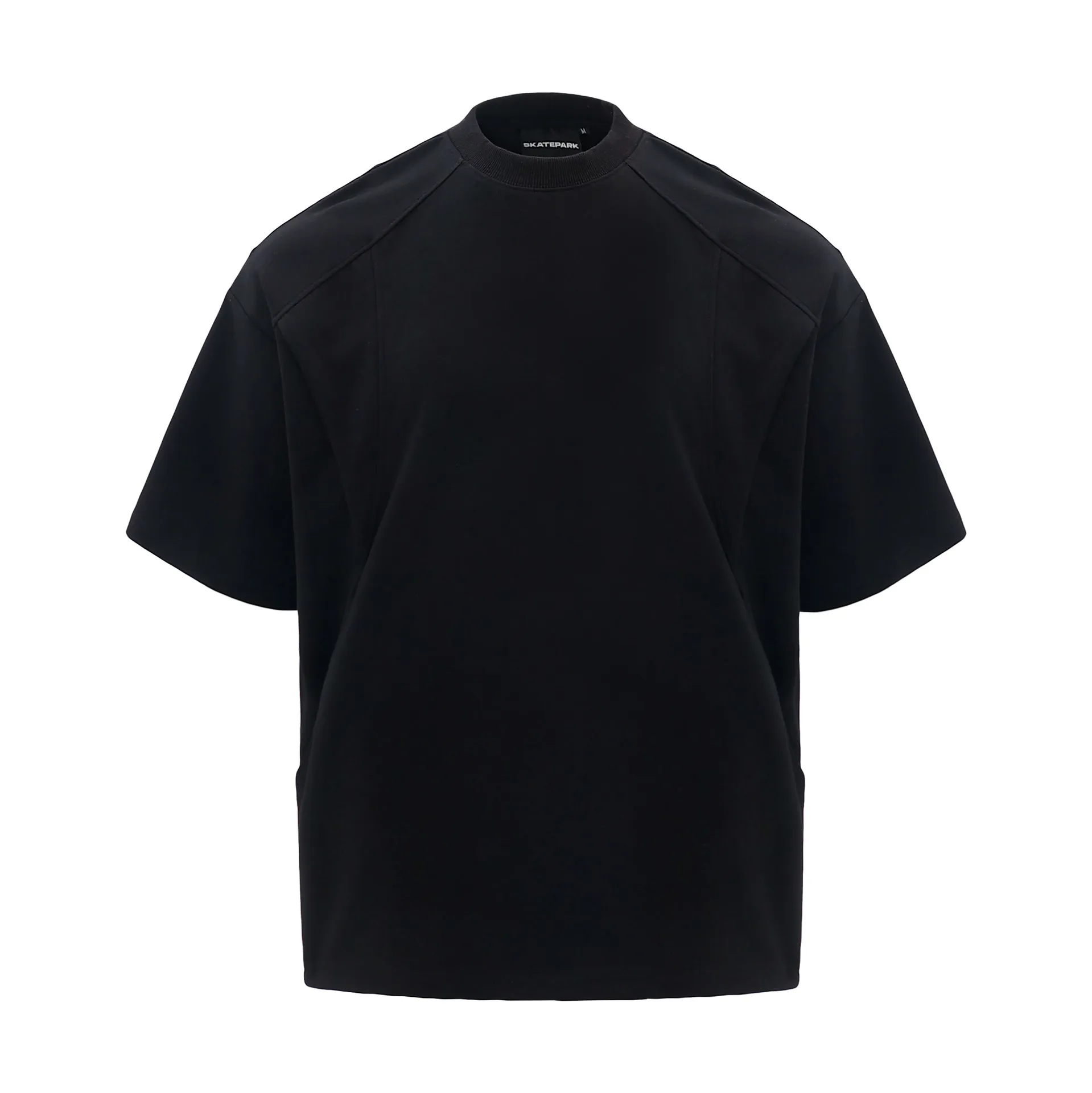 Jiayiku Men's  Summer New Niche Personality Stitching Simple Solid Color T-Shirt Short-sleeved Trendy Men's Base Shirt display picture 5