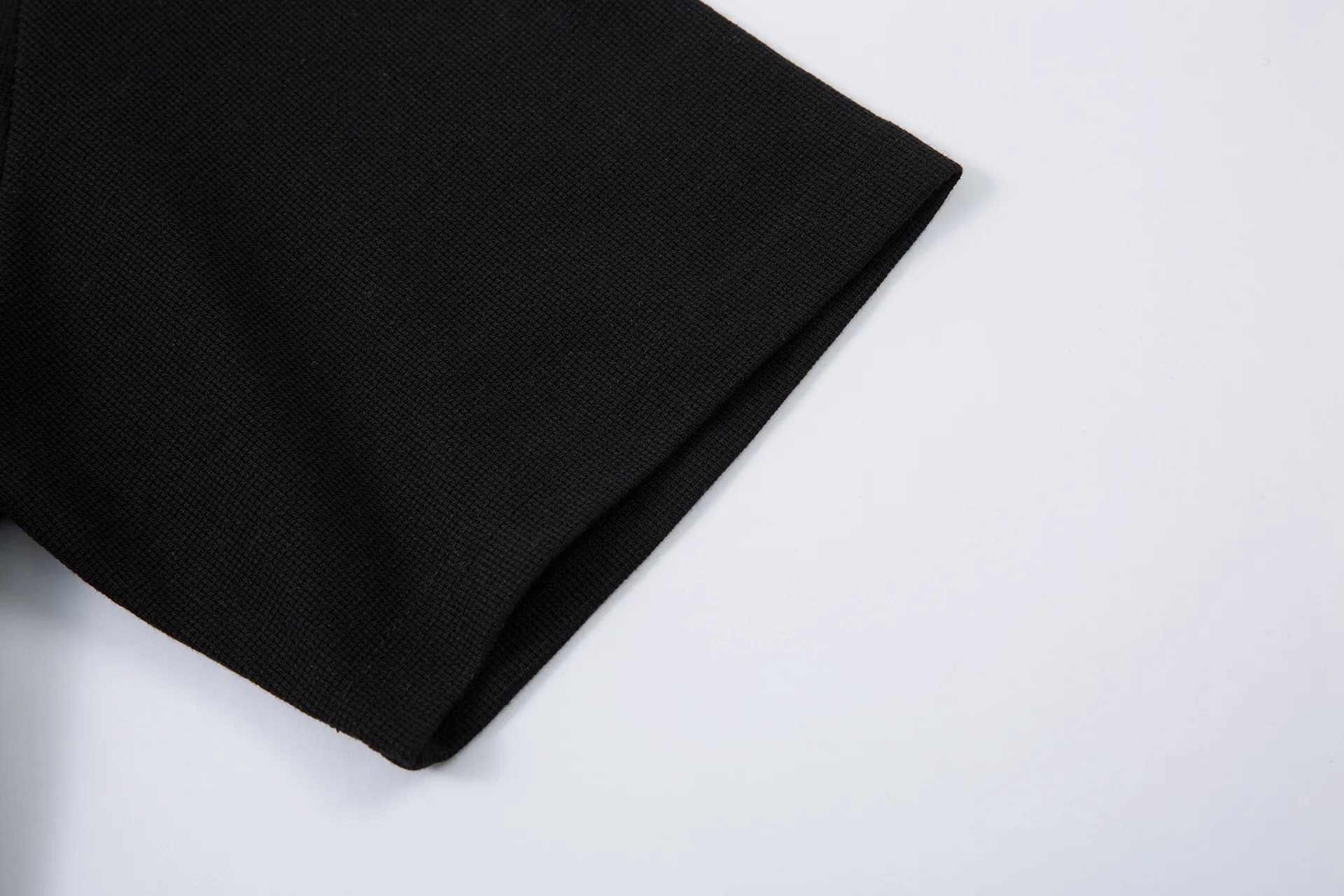 Jiayiku Men's  Summer New Niche Personalized Half Open Collar Simple All-match T-shirt Men's Short-sleeved Base Shirt display picture 13