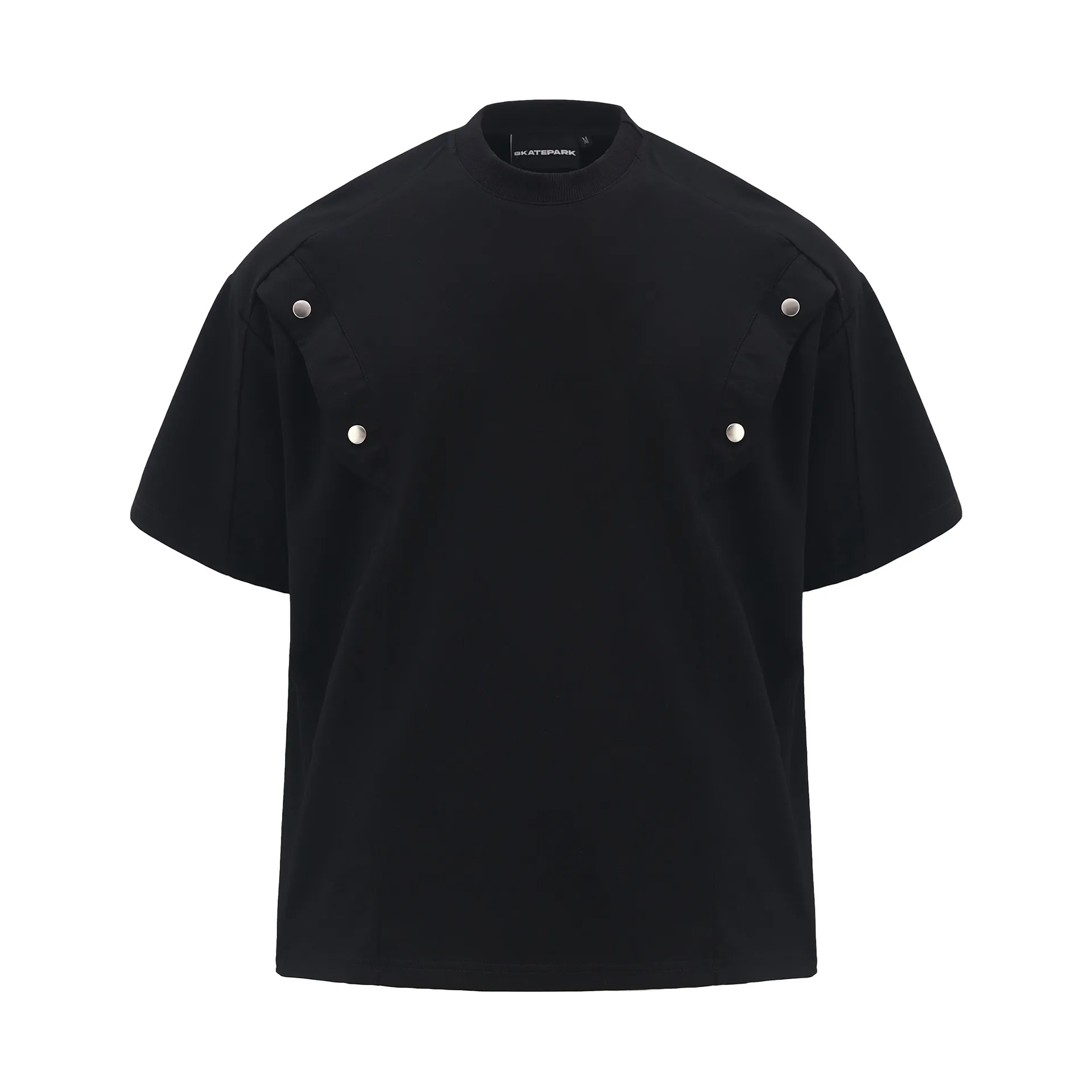 Jiayiku Men's Clothing  Summer New Style Simple Niche Personality Button Pleated T-shirt Short-sleeved Trendy Men's High-end Sense display picture 5