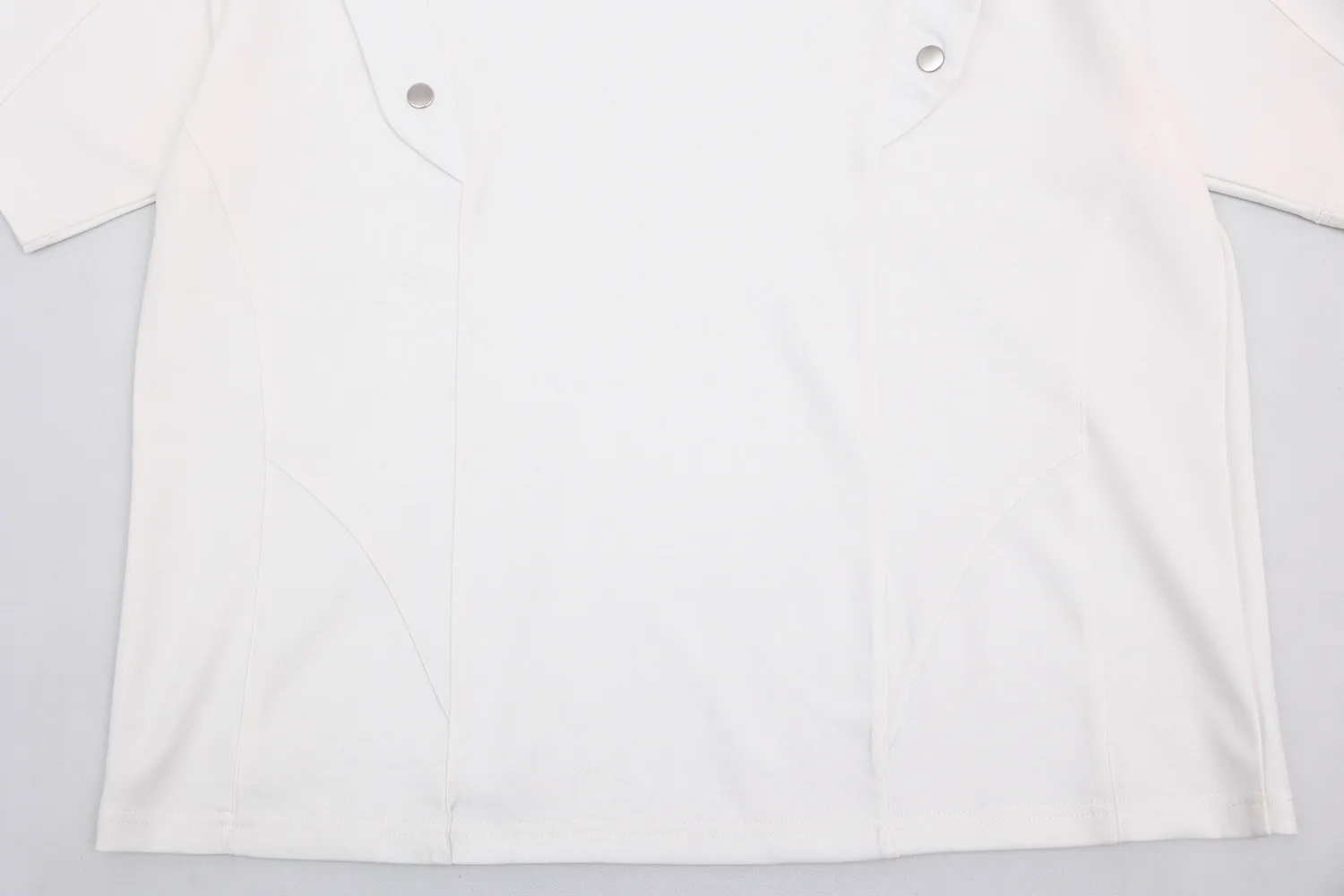 Jiayiku Men's Clothing  Summer New Style Simple Niche Personality Button Pleated T-shirt Short-sleeved Trendy Men's High-end Sense display picture 9