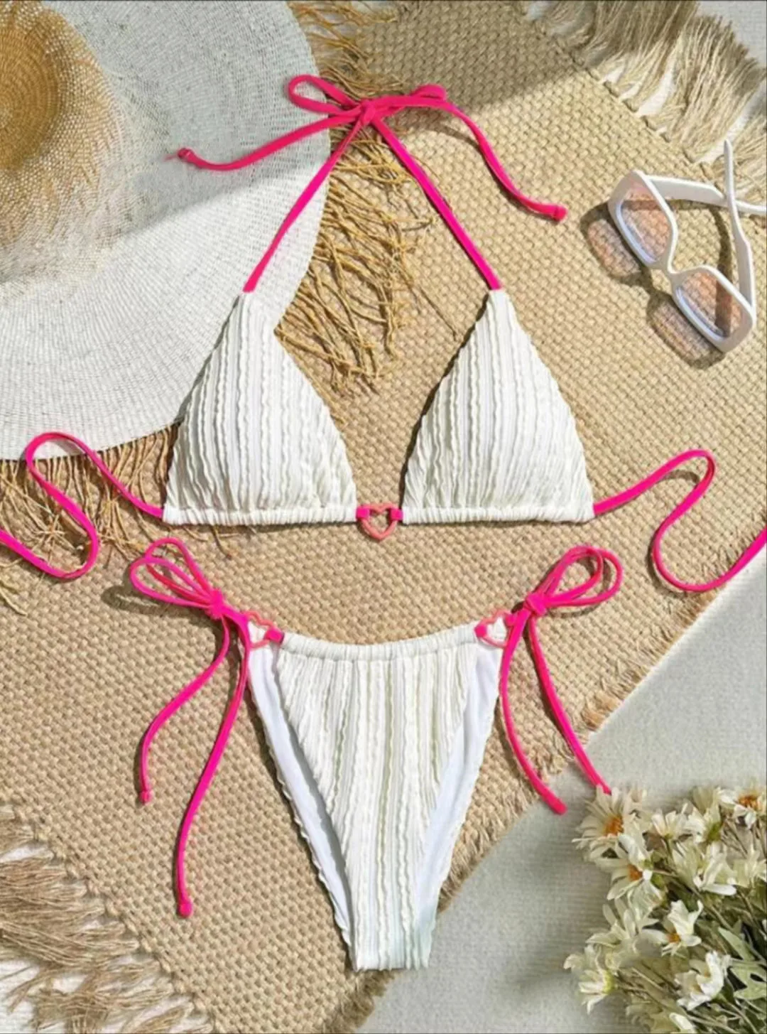 In Stock  New Sexy Bikini Bikini Two-Piece Hot Spring Strap Split Swimsuit Swimwear Women's display picture 1