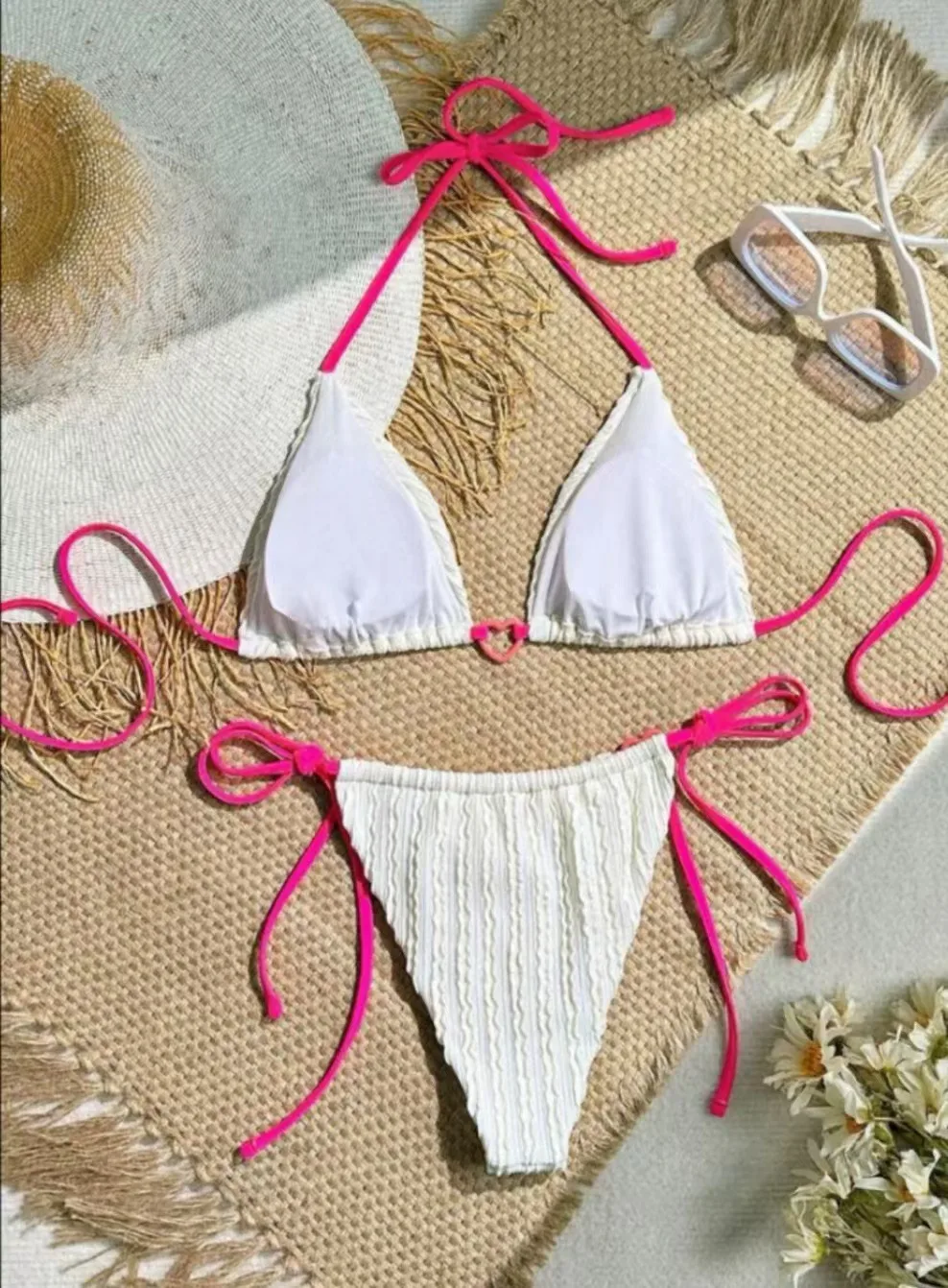 In Stock  New Sexy Bikini Bikini Two-Piece Hot Spring Strap Split Swimsuit Swimwear Women's display picture 2