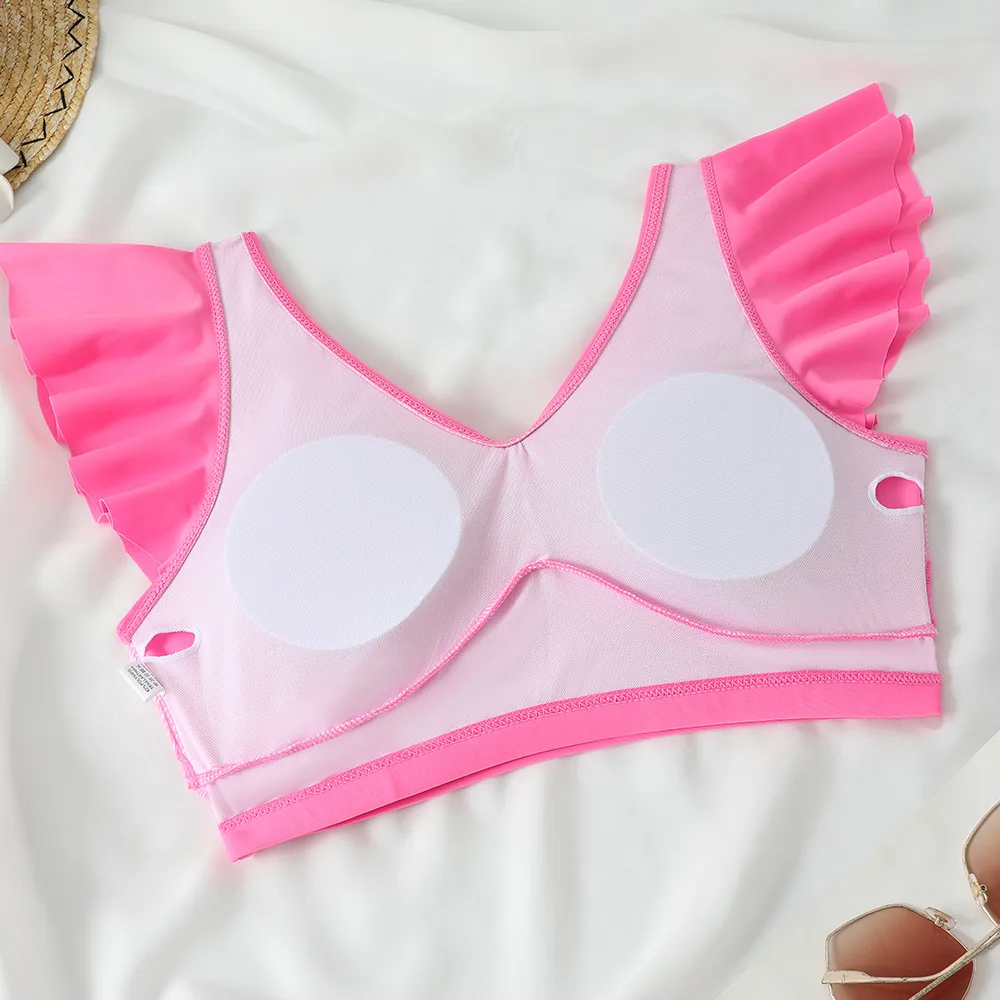 New    Bikini Sexy Pit Tube Top High Split Front Twist Swimsuit Bikini display picture 15
