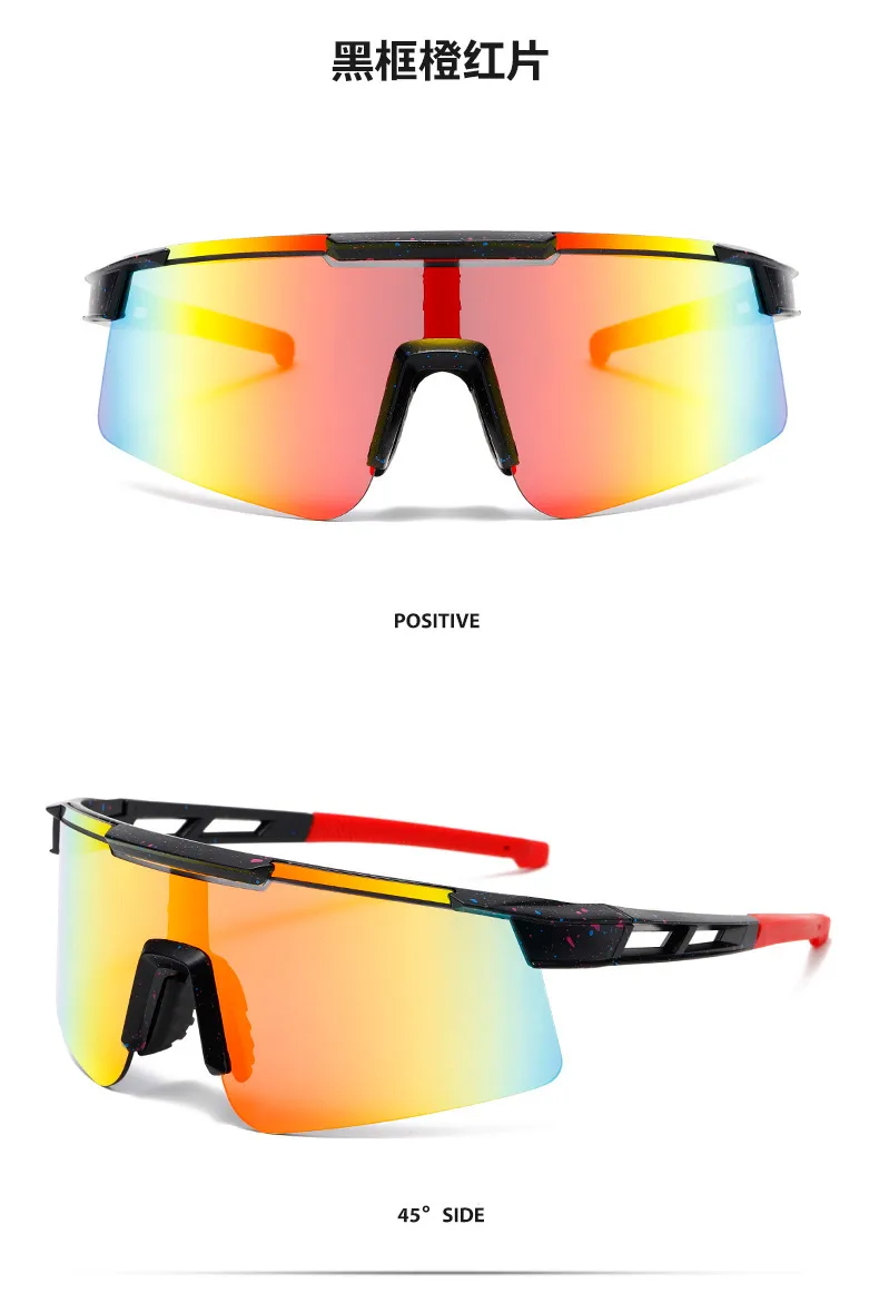 New Anti-ultraviolet Bicycle Sunglasses Outdoor Sports Riding Glasses Colorful Fashion Sunglasses Wholesale display picture 3