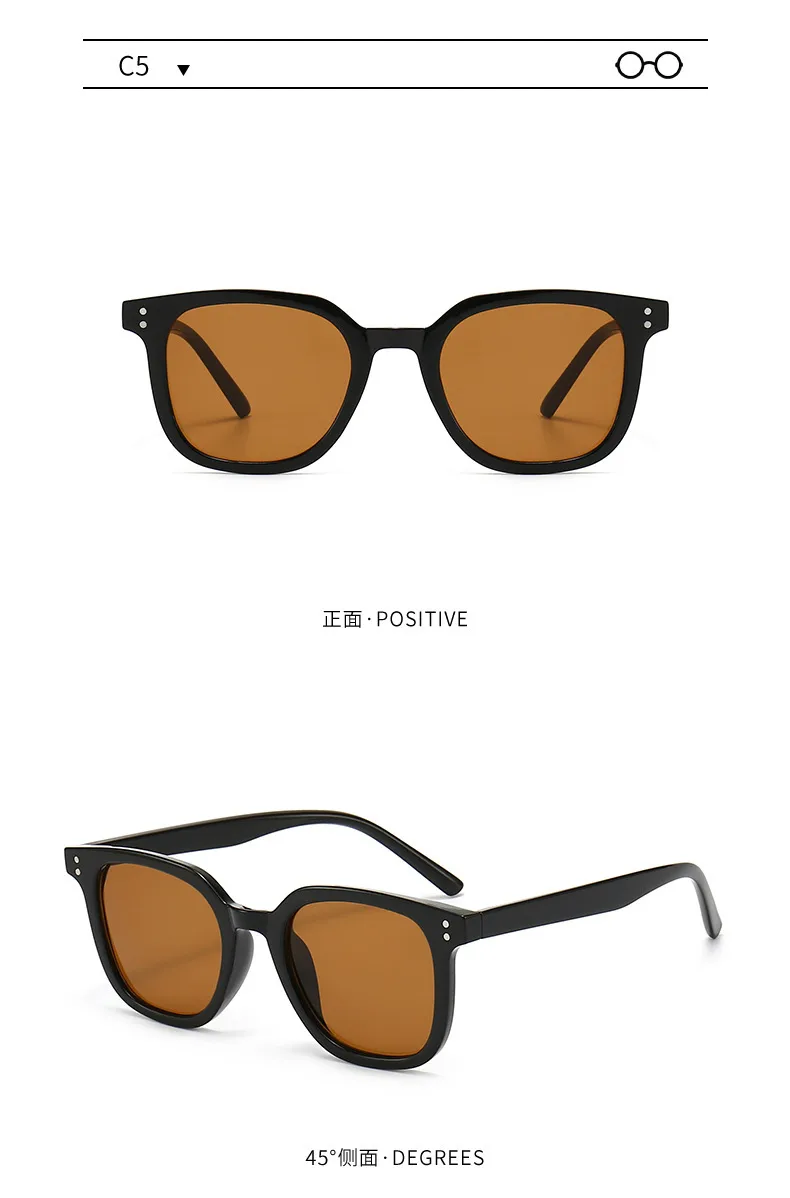 Fashion Sunglasses Men's New High-definition Anti-ultraviolet Strong Light Driving Special Sunglasses Women's Face Small Decorative Glasses display picture 6