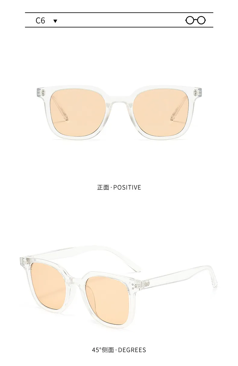 Fashion Sunglasses Men's New High-definition Anti-ultraviolet Strong Light Driving Special Sunglasses Women's Face Small Decorative Glasses display picture 7