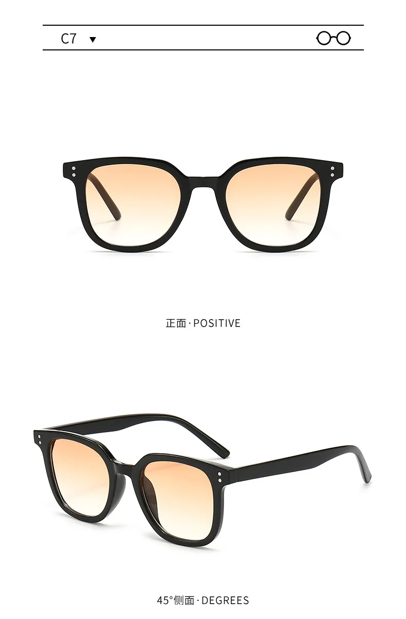 Fashion Sunglasses Men's New High-definition Anti-ultraviolet Strong Light Driving Special Sunglasses Women's Face Small Decorative Glasses display picture 8