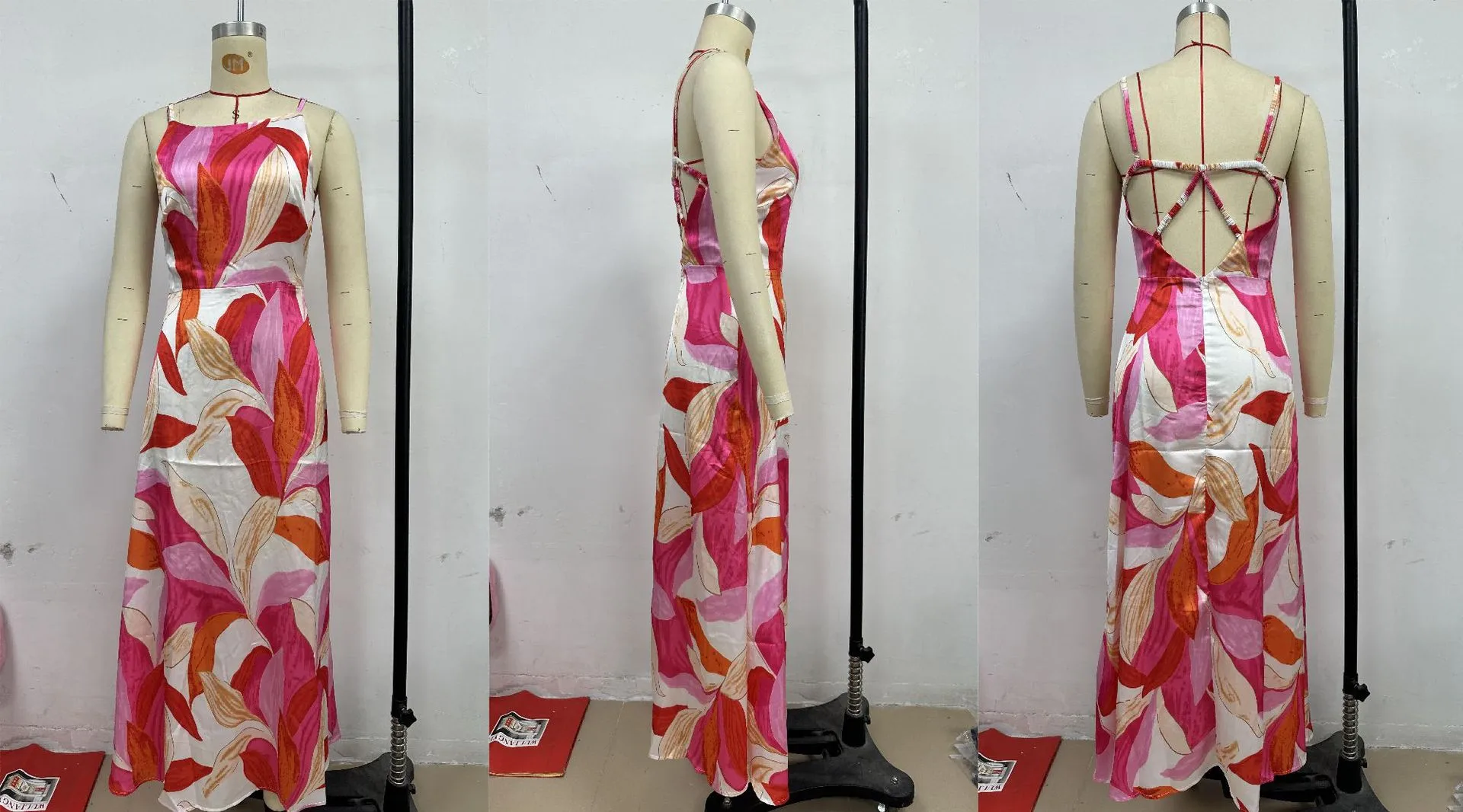 Europe And The United States   New Dress Fashion Printing Sleeveless Backless Dress -68761 display picture 2