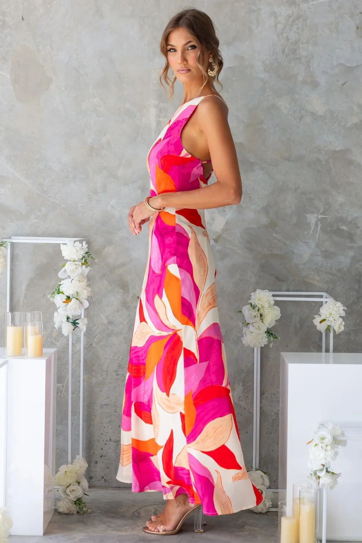 Europe And The United States   New Dress Fashion Printing Sleeveless Backless Dress -68761 display picture 14