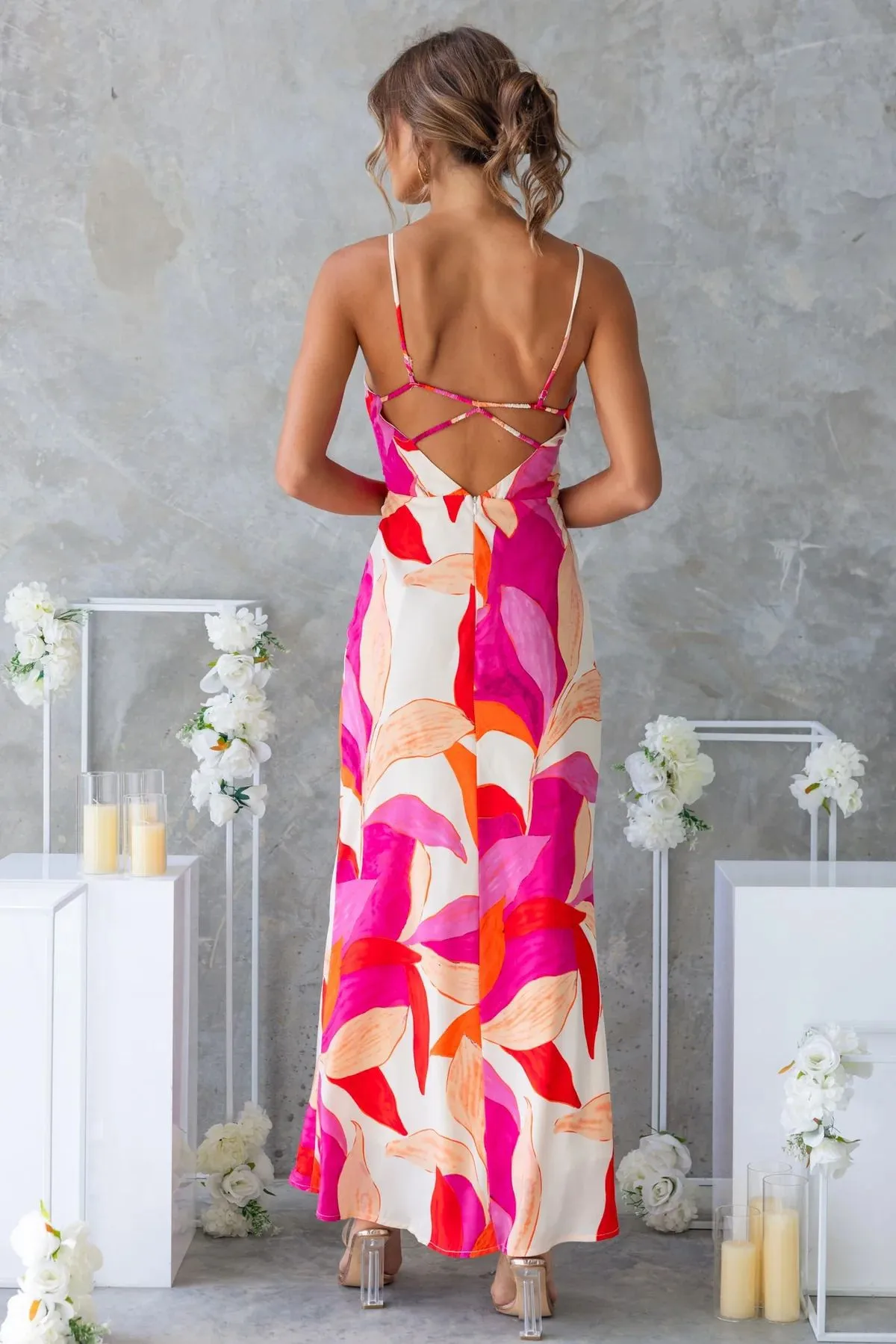 Europe And The United States   New Dress Fashion Printing Sleeveless Backless Dress -68761 display picture 15