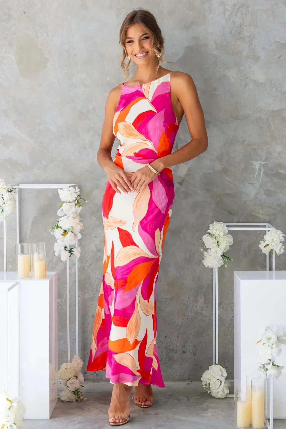 Europe And The United States   New Dress Fashion Printing Sleeveless Backless Dress -68761 display picture 16