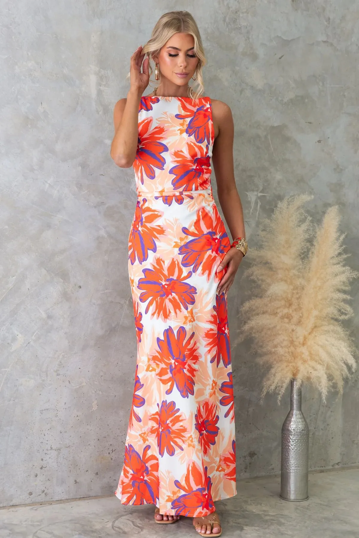 Europe And The United States   New Dress Fashion Printing Sleeveless Backless Dress -68761 display picture 18
