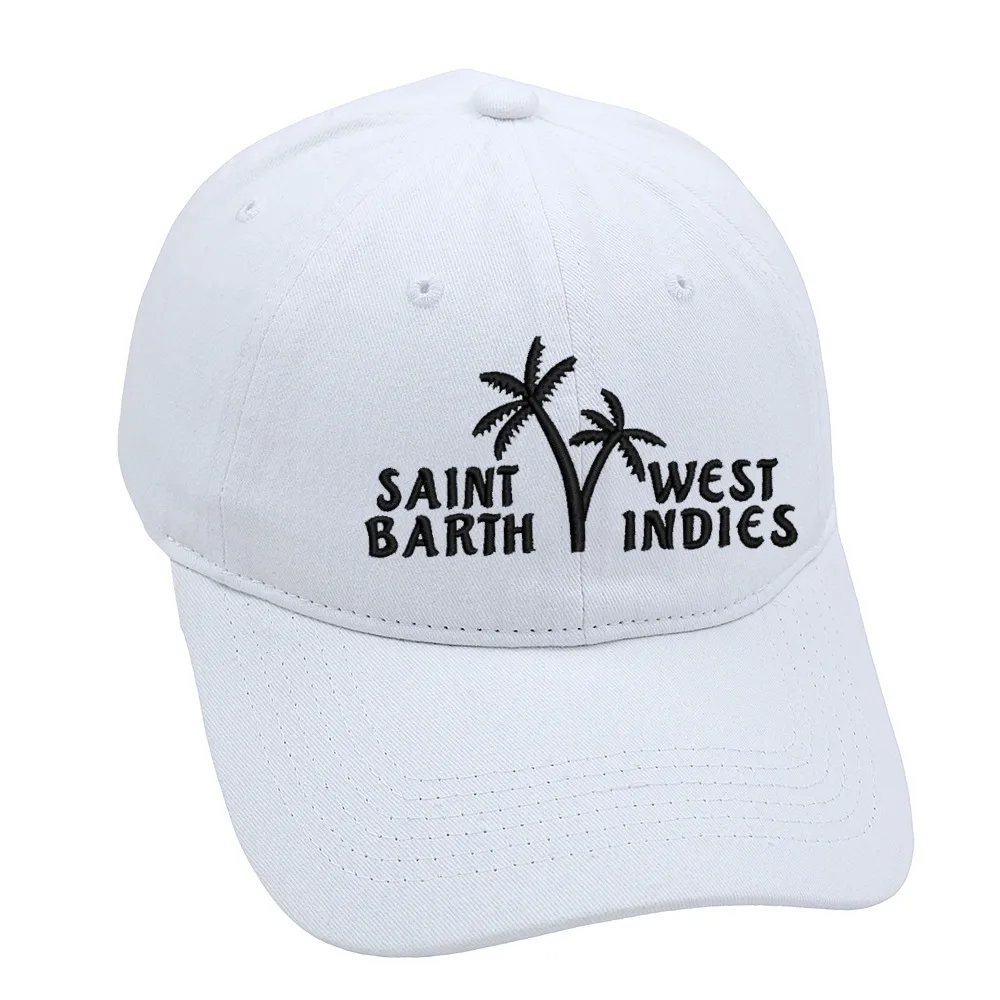 Bad Bunny Baseball Cap Coconut Tree Island Embroidery Washed Dad Hat Men's Retro Old Sun Hat display picture 3