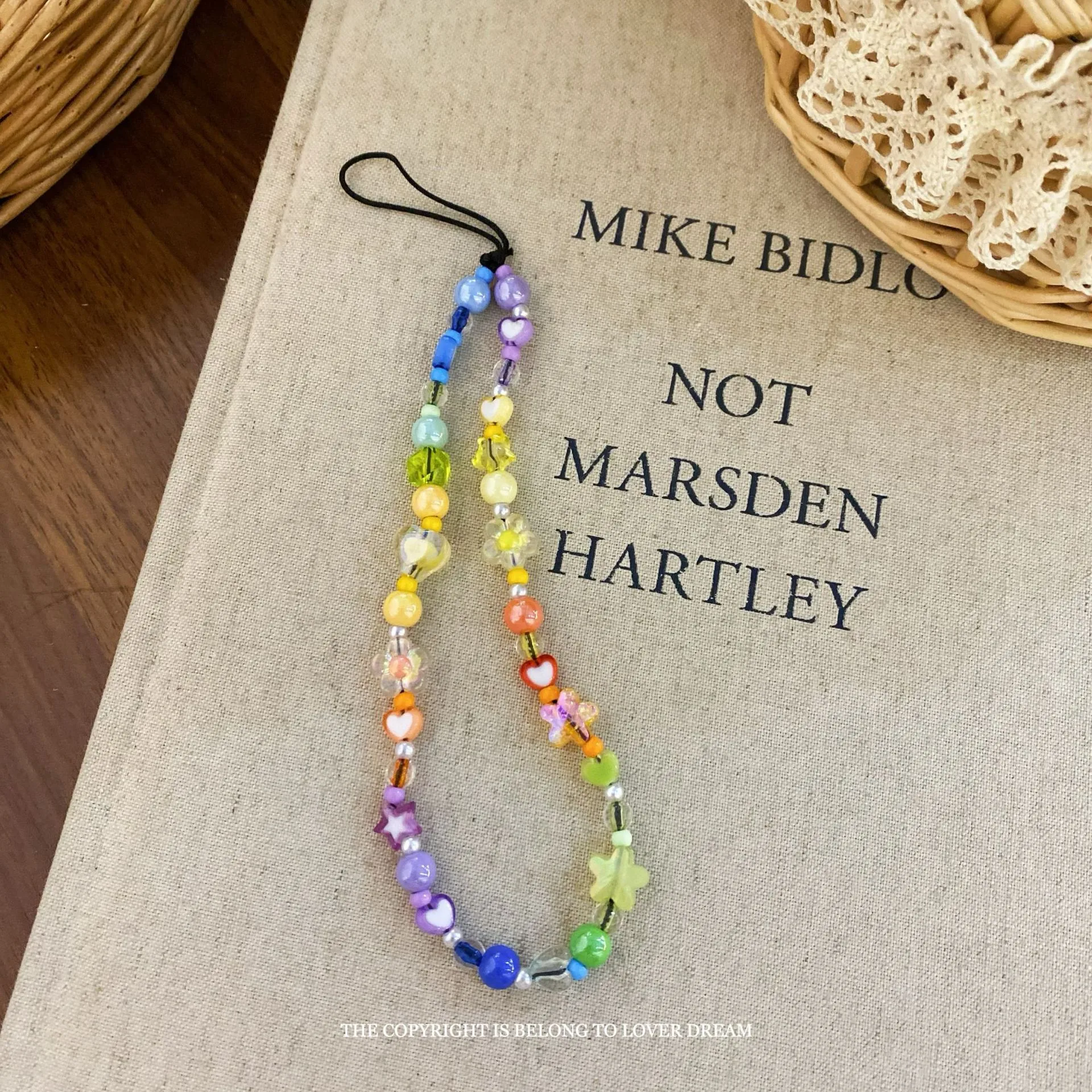 Ins New Color Butterfly Mushroom Beaded Keychain Sweet Cute Girl Style Hanging Niche Pendant display picture 10