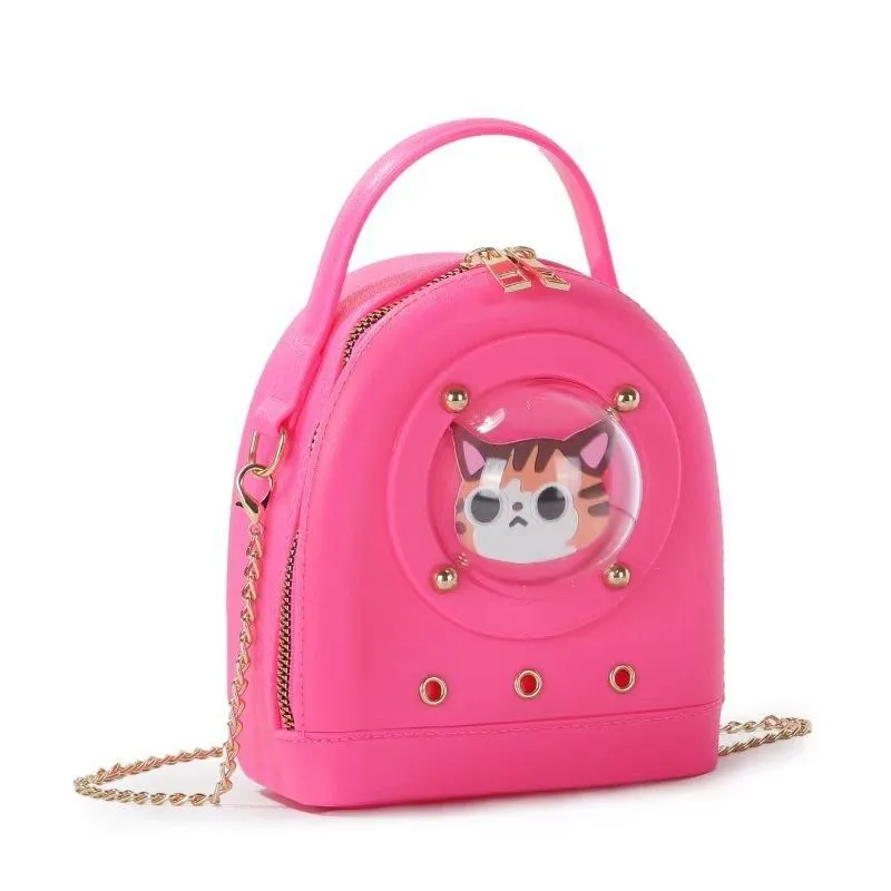 Jelly Bag Space Capsule Bag For Women  New Exquisite Design Handbag Fashionable And Cute Trendy Crossbody Bag display picture 5