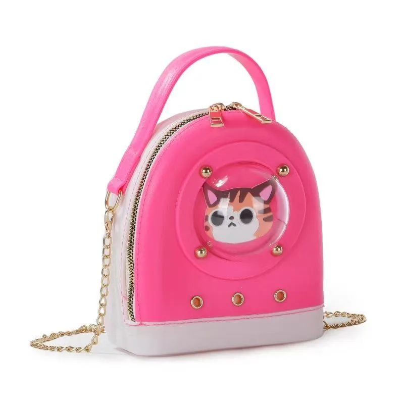 Jelly Bag Space Capsule Bag For Women  New Exquisite Design Handbag Fashionable And Cute Trendy Crossbody Bag display picture 7