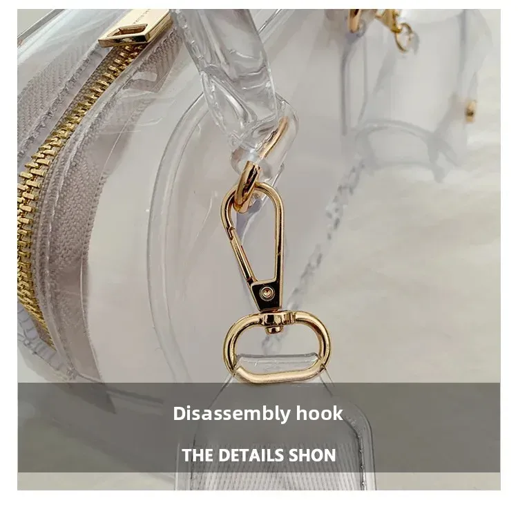 Bohao PVC  Jelly Bag Fashionable All-match Soft Handle Handbag Dirt-resistant And Easy-to-wash Summer Women's Crossbody Bag Customized display picture 6