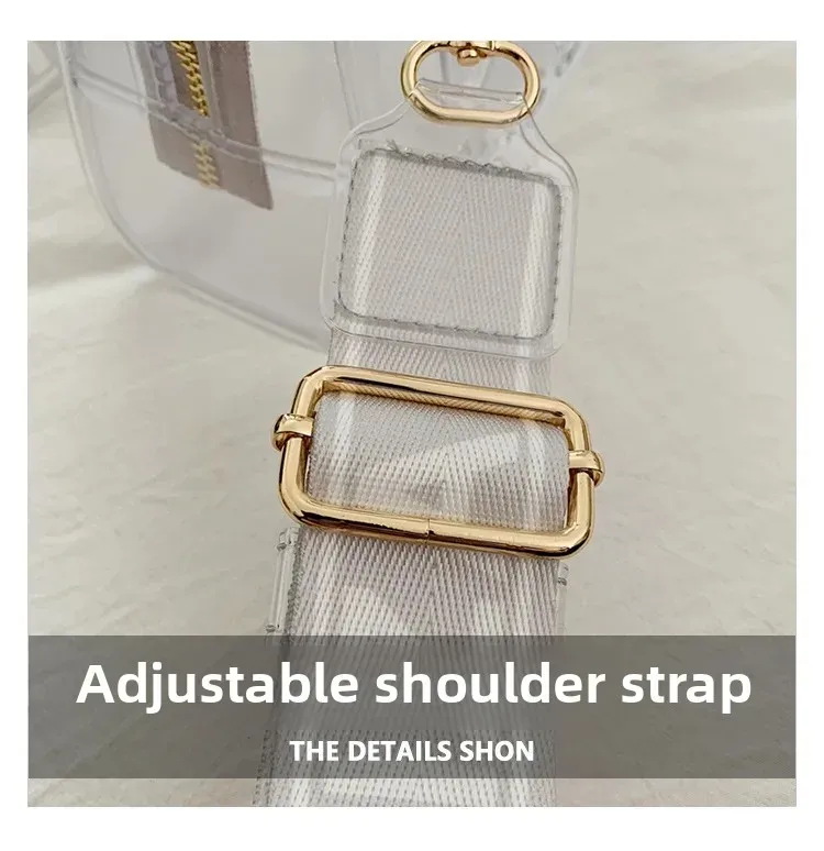 Bohao PVC  Jelly Bag Fashionable All-match Soft Handle Handbag Dirt-resistant And Easy-to-wash Summer Women's Crossbody Bag Customized display picture 7