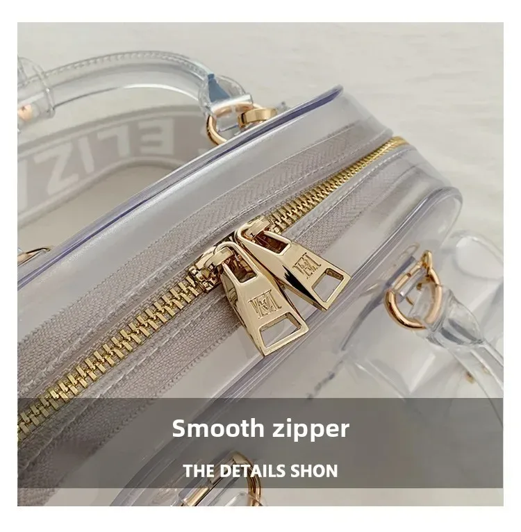 Bohao PVC  Jelly Bag Fashionable All-match Soft Handle Handbag Dirt-resistant And Easy-to-wash Summer Women's Crossbody Bag Customized display picture 8