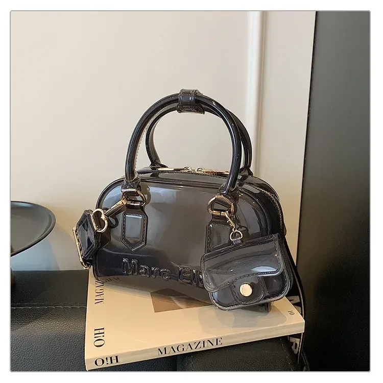 Bohao PVC  Jelly Bag Fashionable All-match Soft Handle Handbag Dirt-resistant And Easy-to-wash Summer Women's Crossbody Bag Customized display picture 25